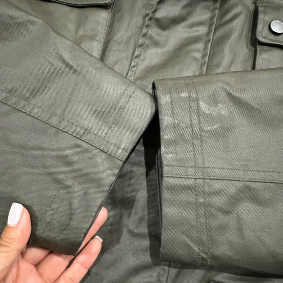 Samuel Windsor Jacket Men's XL Olive Button Parka Utility Coat Flannel Lining - Picture 11 of 13